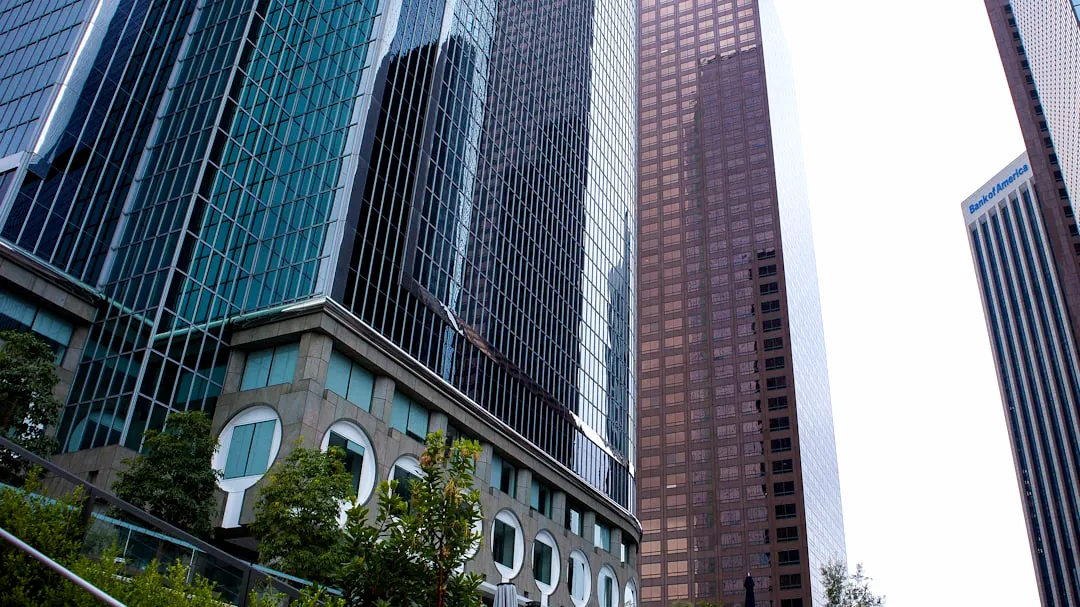 a group of tall buildings